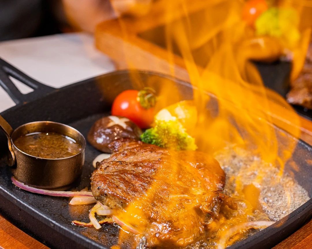 原切火焰牛扒,火焰海盐烧牛扒优惠团购