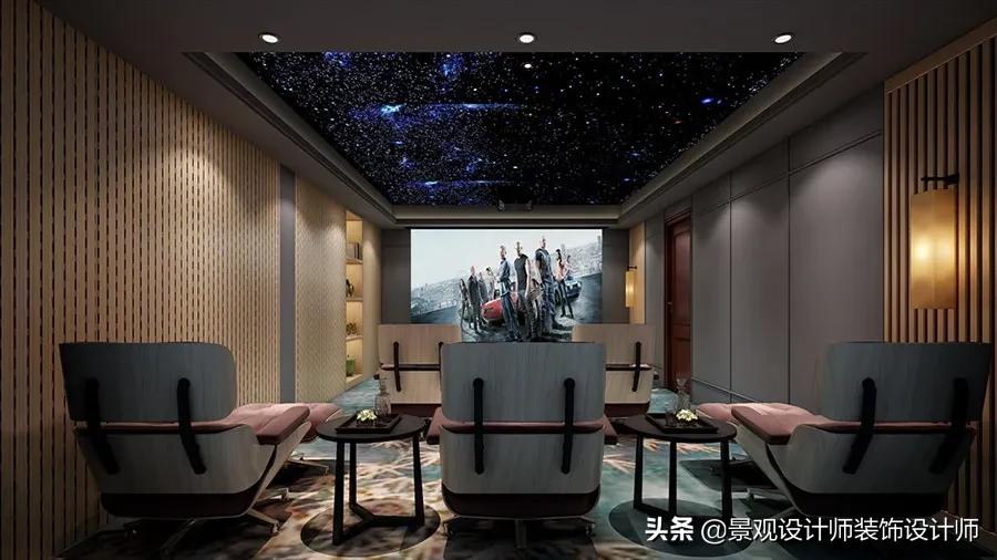 家庭影院KTV设计图纸,家庭ktv与家庭影院一体设计