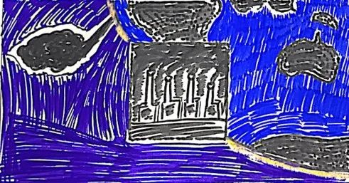 思维导图类绘画作品图片,小学优秀作品构图