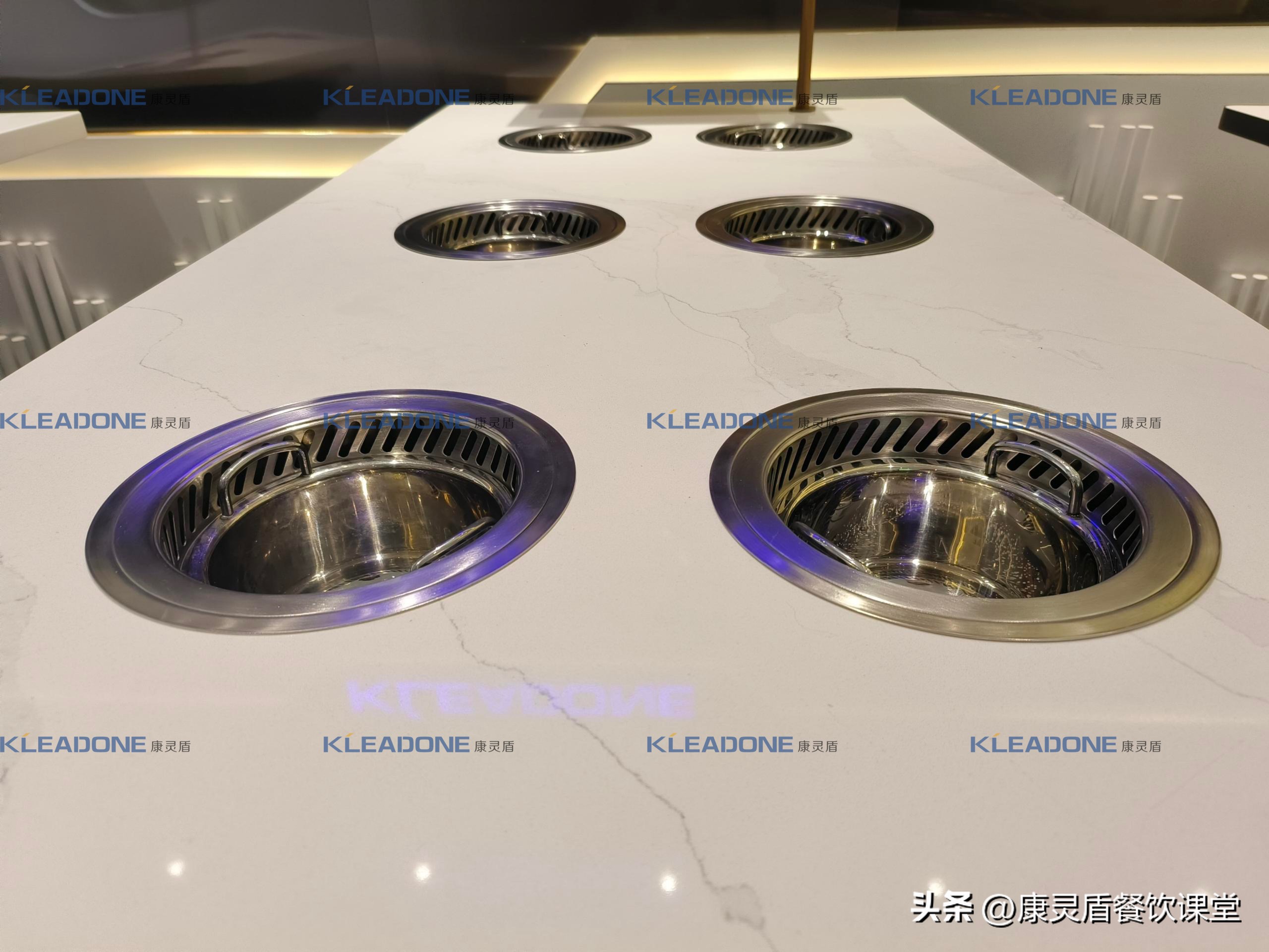 康灵盾智能厨具体验,康灵盾无烟烤肉桌