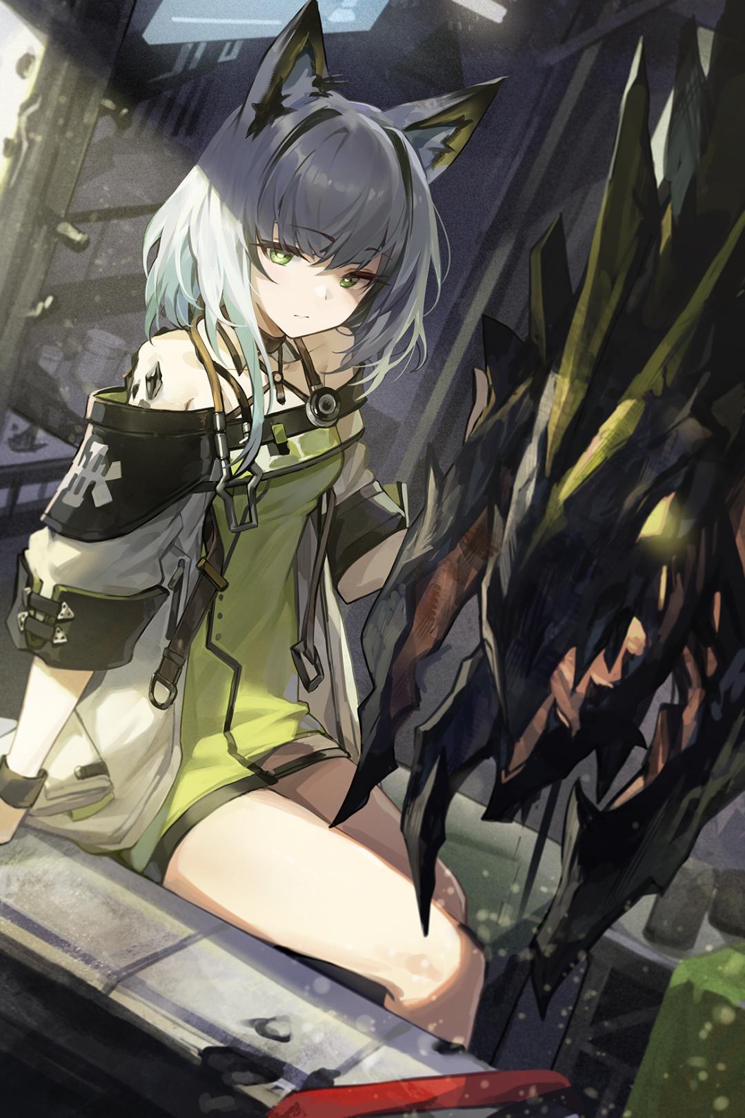 明日方舟凯尔希的露肩装,明日方舟凯尔希预览图