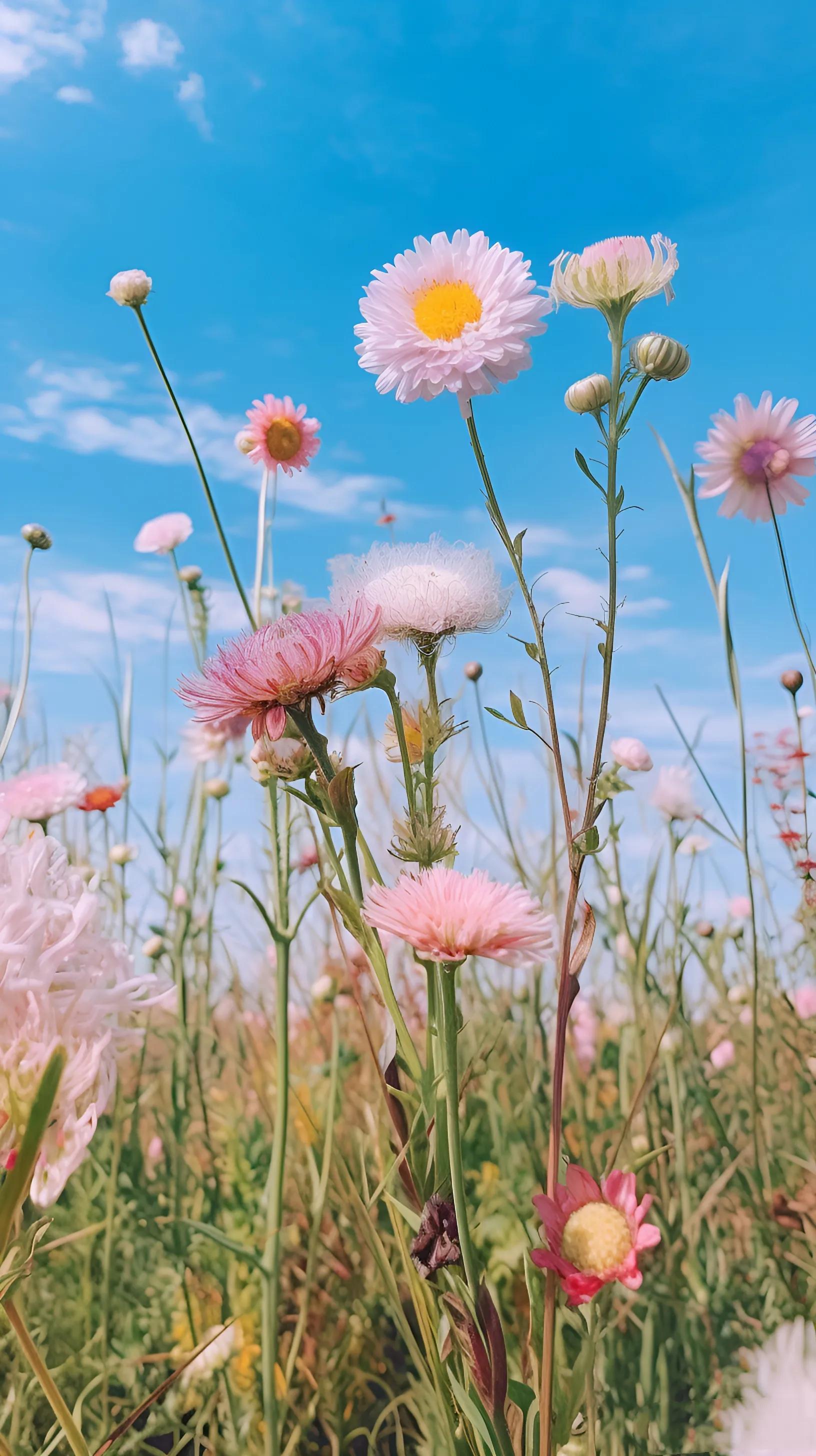 秋天粉色的花朵图片唯美,夏季最美的花朵图片