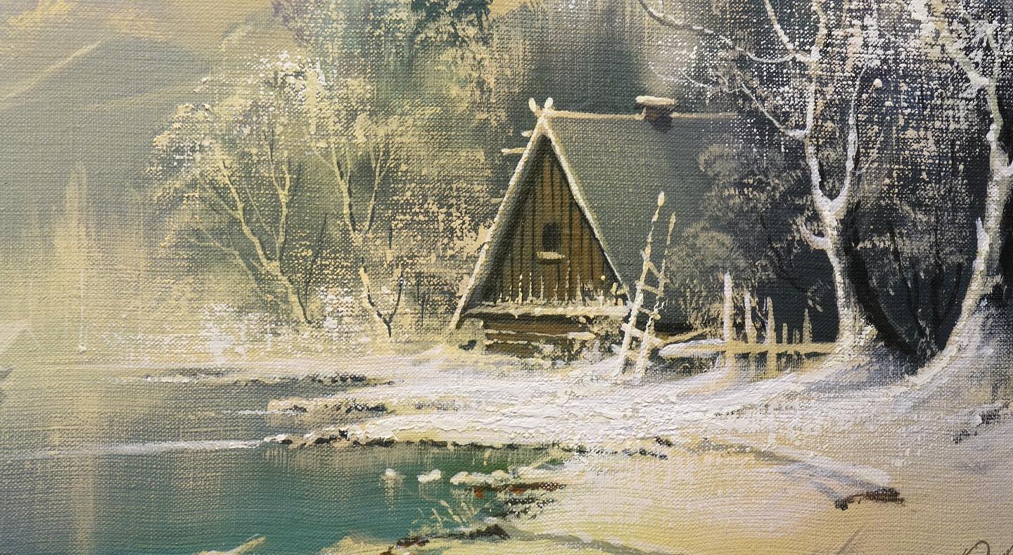 画家维克多风景画图片,维克多丙烯风景画颜料