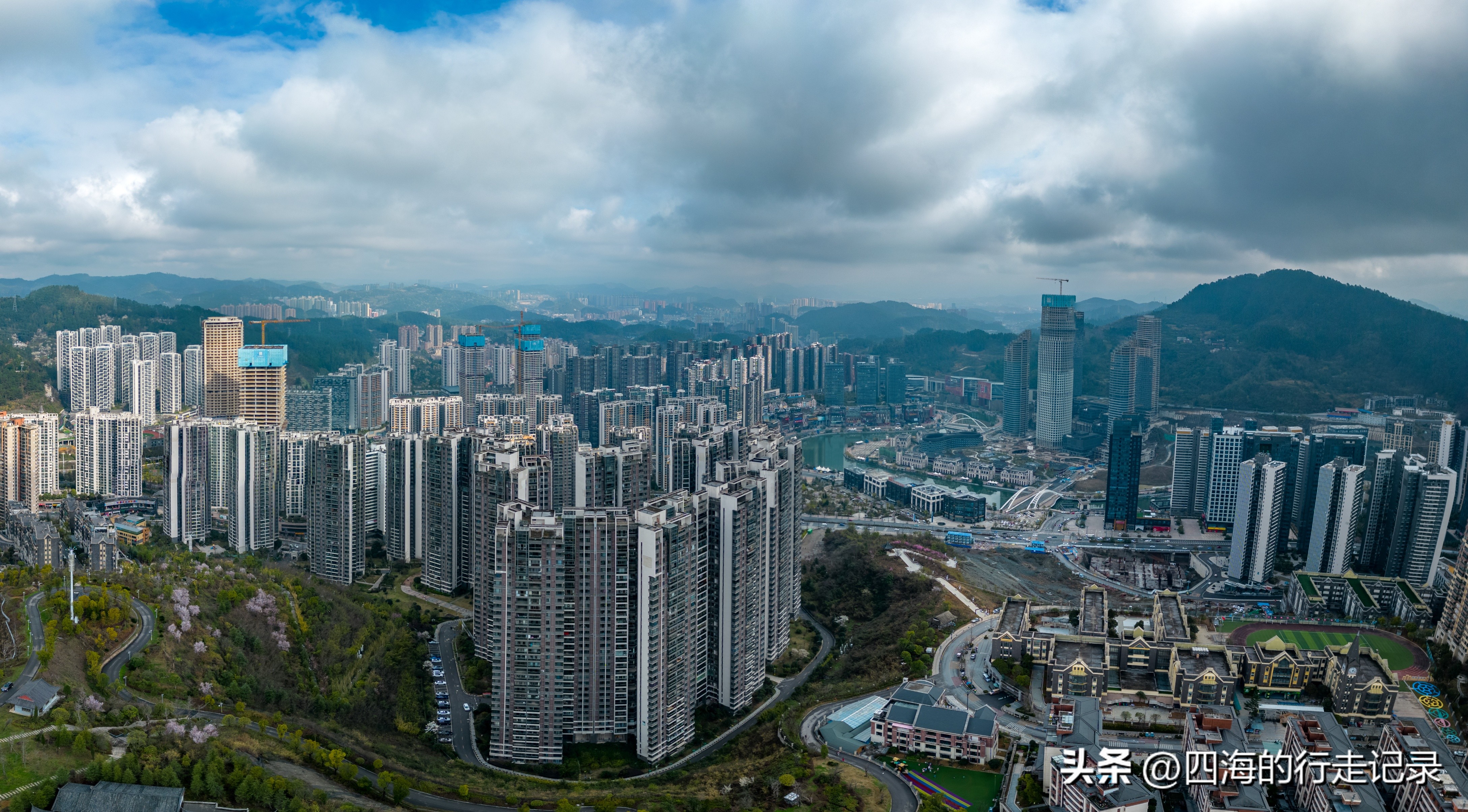 贵阳市未来方舟航拍视频,贵阳市未来方舟云岩航拍