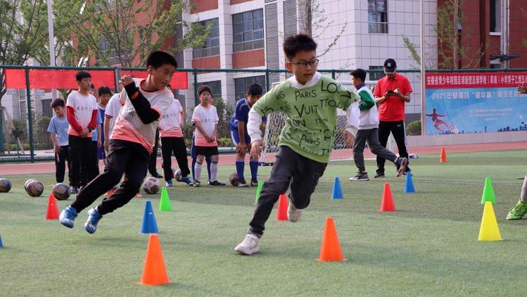 阜南足球运动会,阜南第七小学足球开幕赛