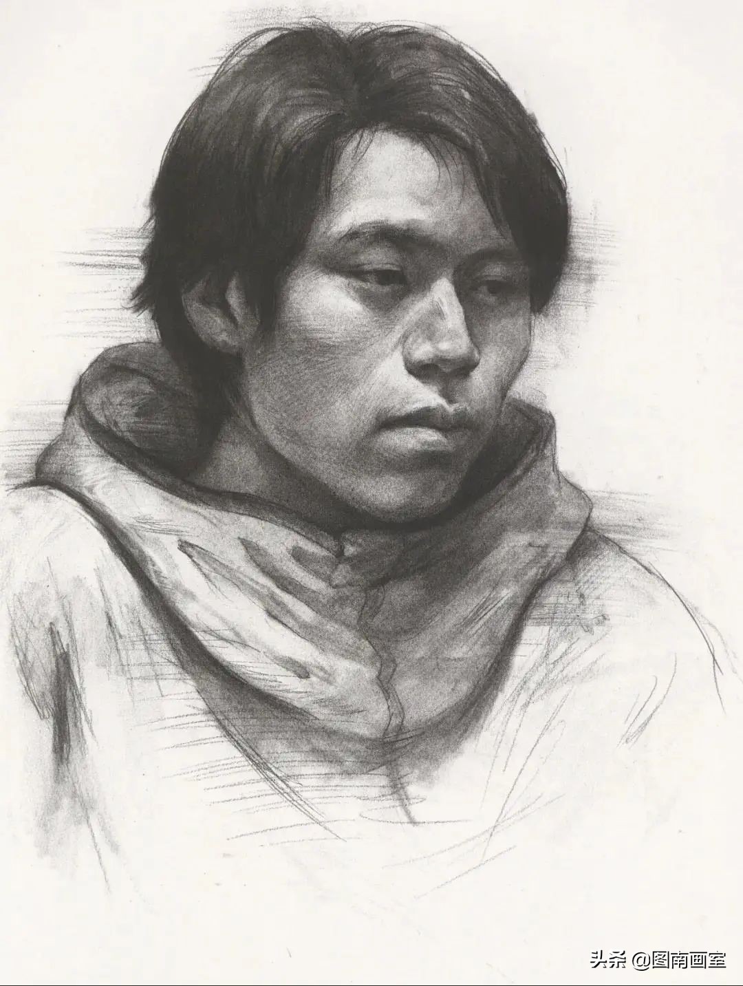 中国美术学院素描头像高分作品,全国素描高分作品