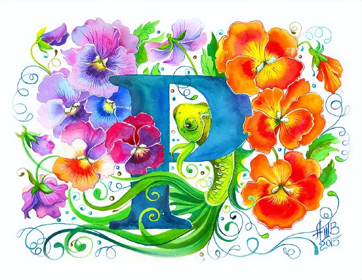 大神级水彩作品看完肯定不后悔,40张笔触狂放的水彩