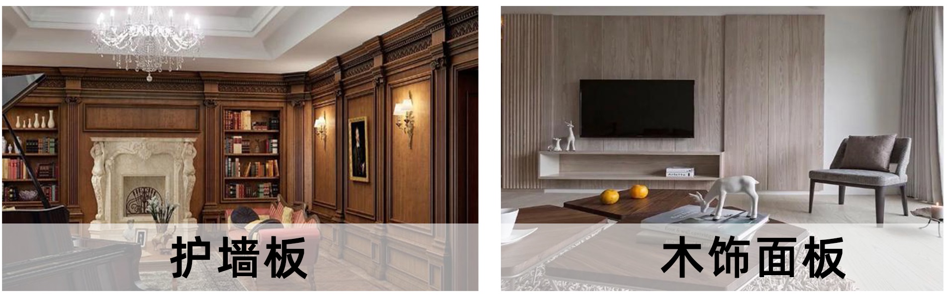 木饰面板护墙板电视背景墙,木饰面板和护墙板有什么区别