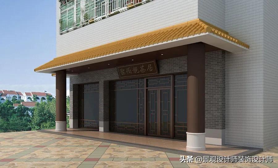 中医门面门头设计,卖门窗门面门头设计效果图