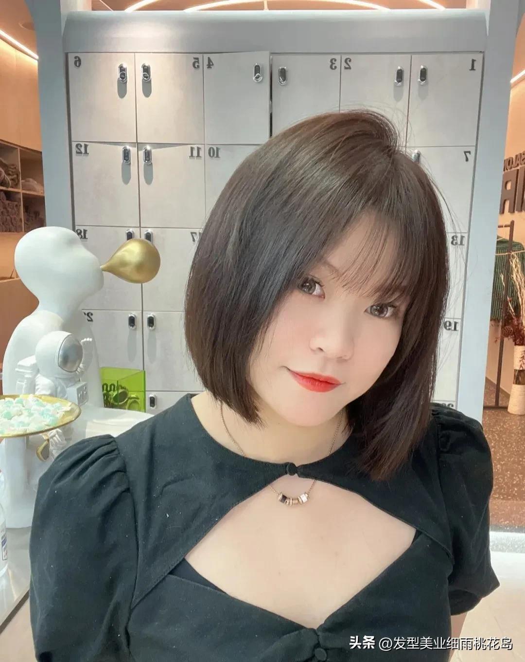 大圆脸短发发型图片,方圆脸适合什么短发