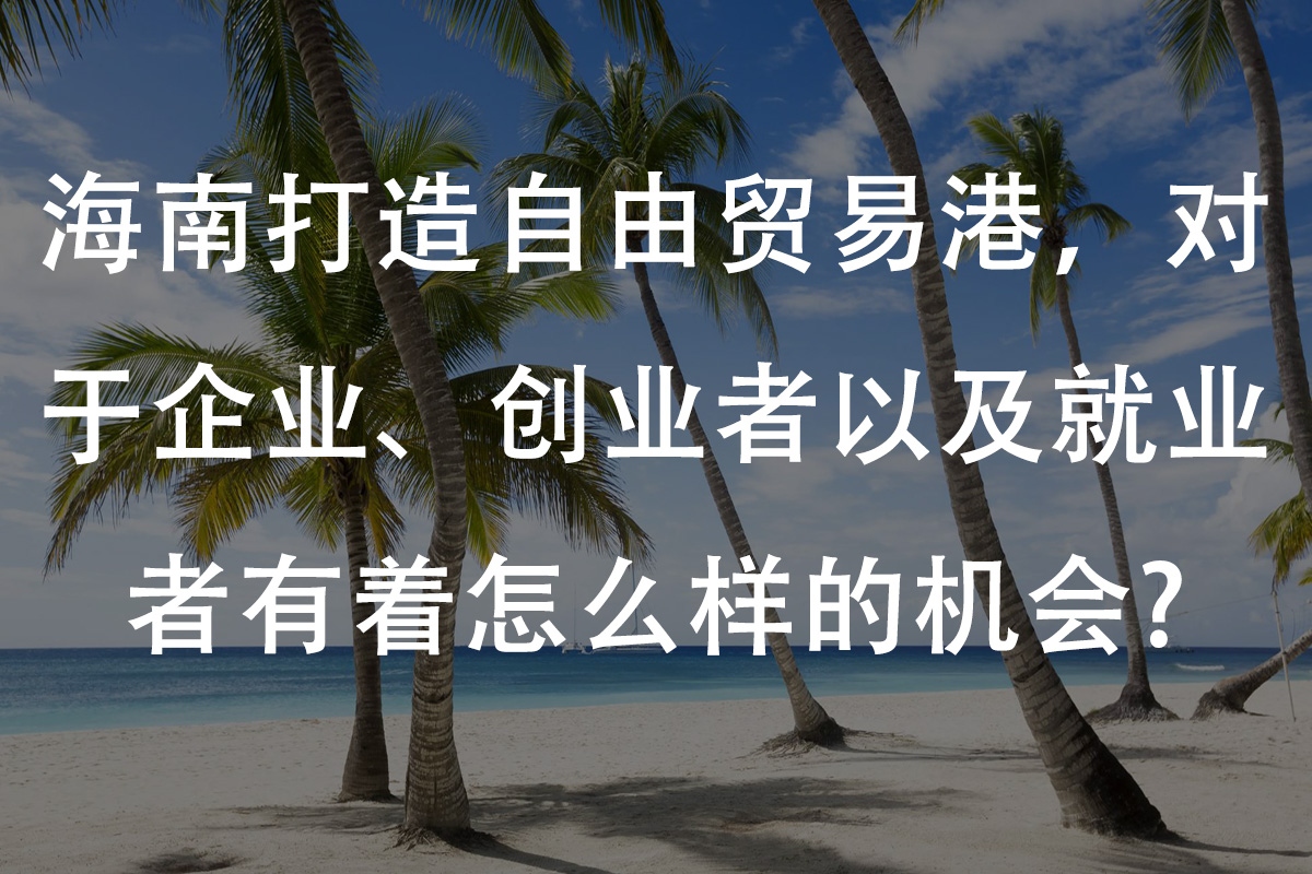 海南建设自由贸易港意味着什么,2021年海南自由贸易港招才引智