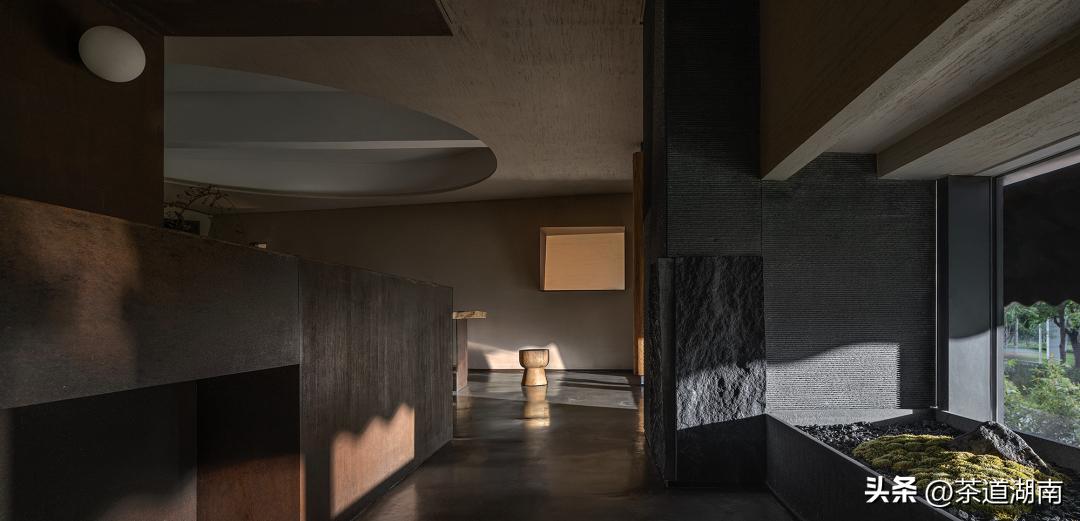 不装吊顶的禅意茶室装修效果图,广东禅意茶室私人会所包厢设计