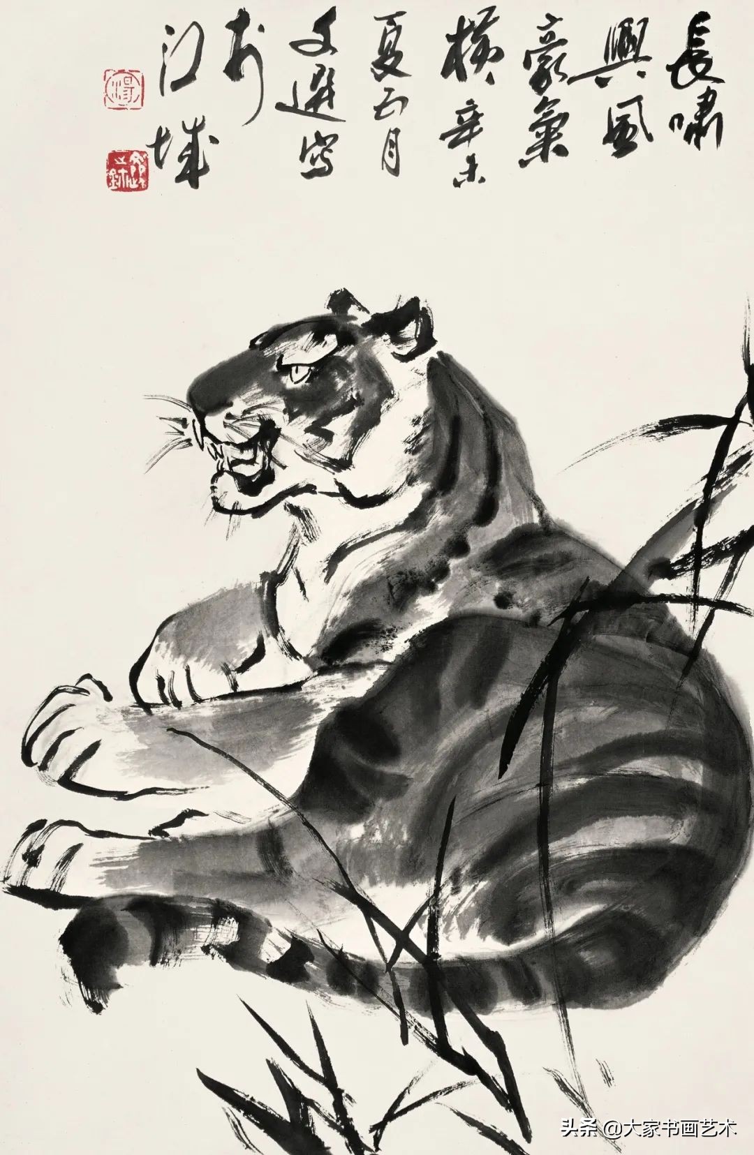 大家书画作品视频,汤立大写意花鸟画展