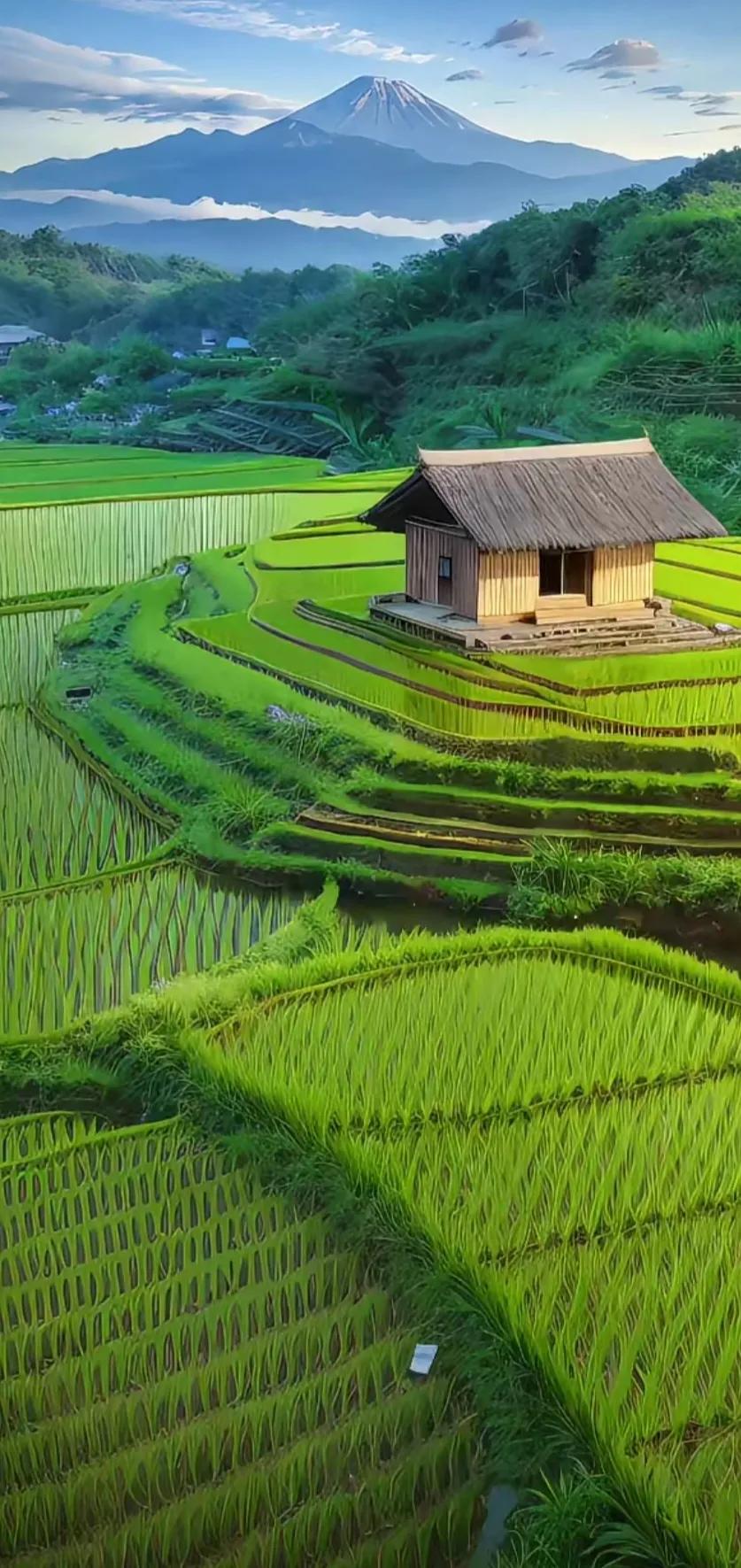 赏田园风光图片,美在深秋田园风光图片