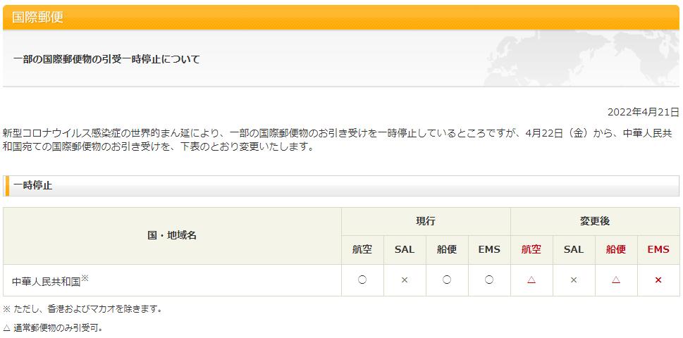 中国邮政寄信到日本步骤,日本邮政发往中国的停运了么