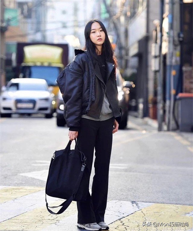 韩国冬季穿搭女高级感,韩国穿搭街拍秋冬羽绒服