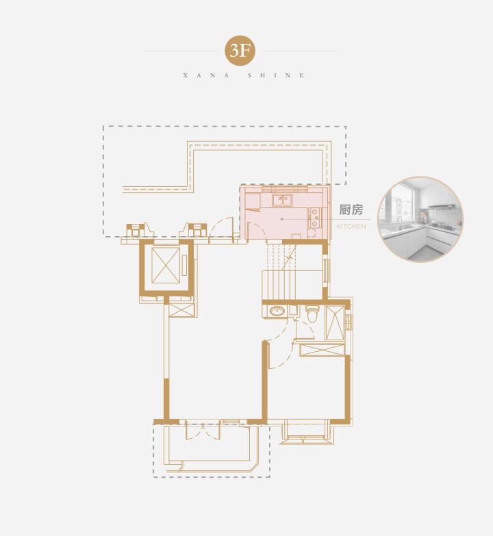 新场中粮首创禧瑞祥云叠墅108平,上海中粮首创禧瑞祥云租房户型图