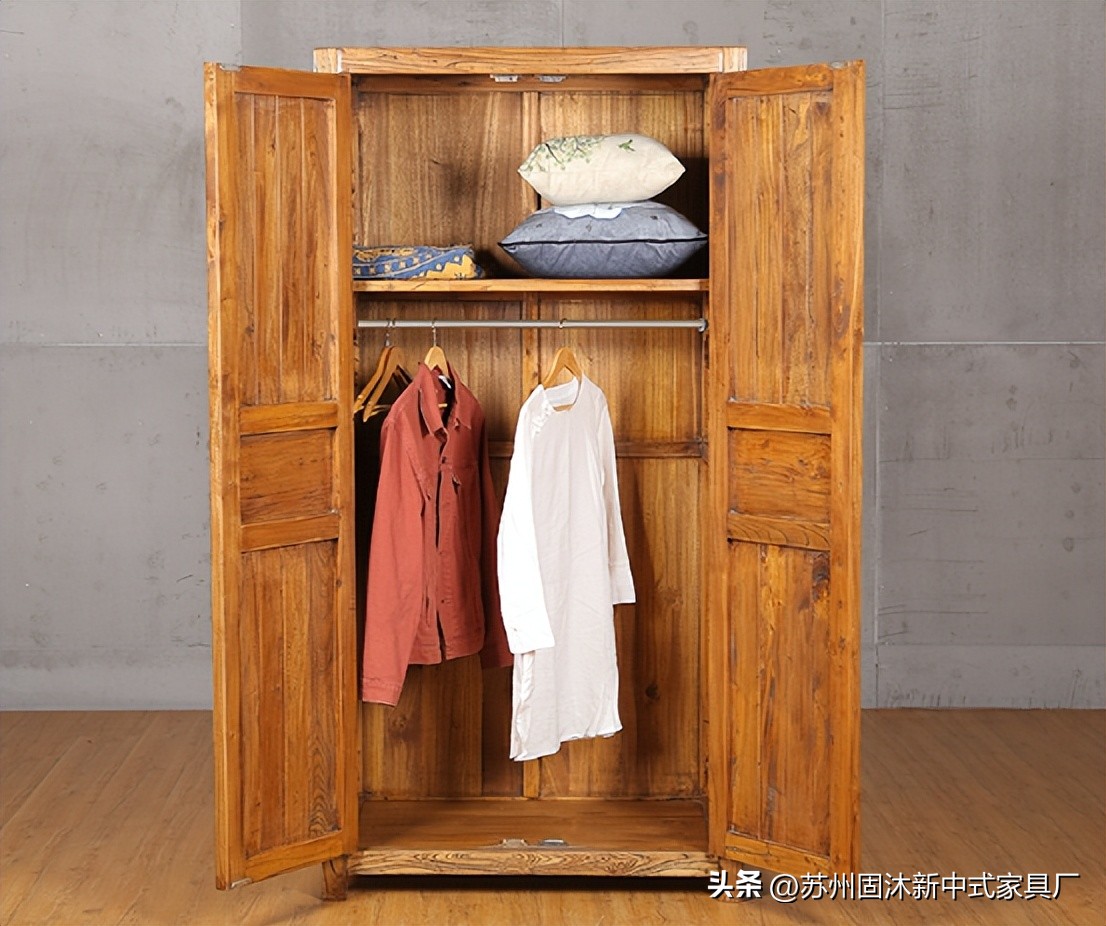 原木家具新中式空间,小户型全套原木家具风格