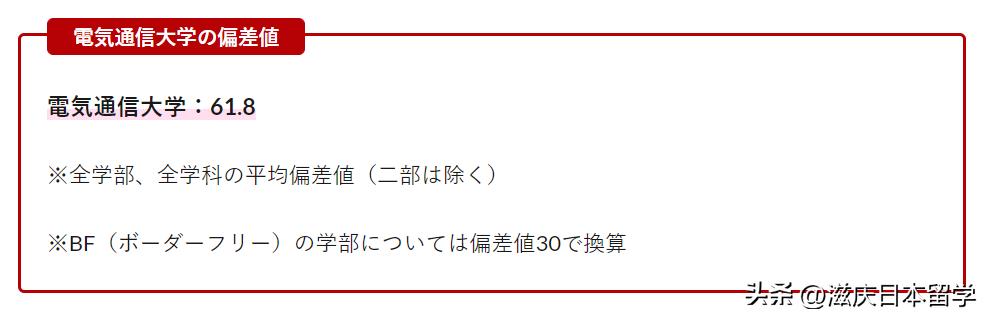 【从偏差值认识名校】电气通信大学