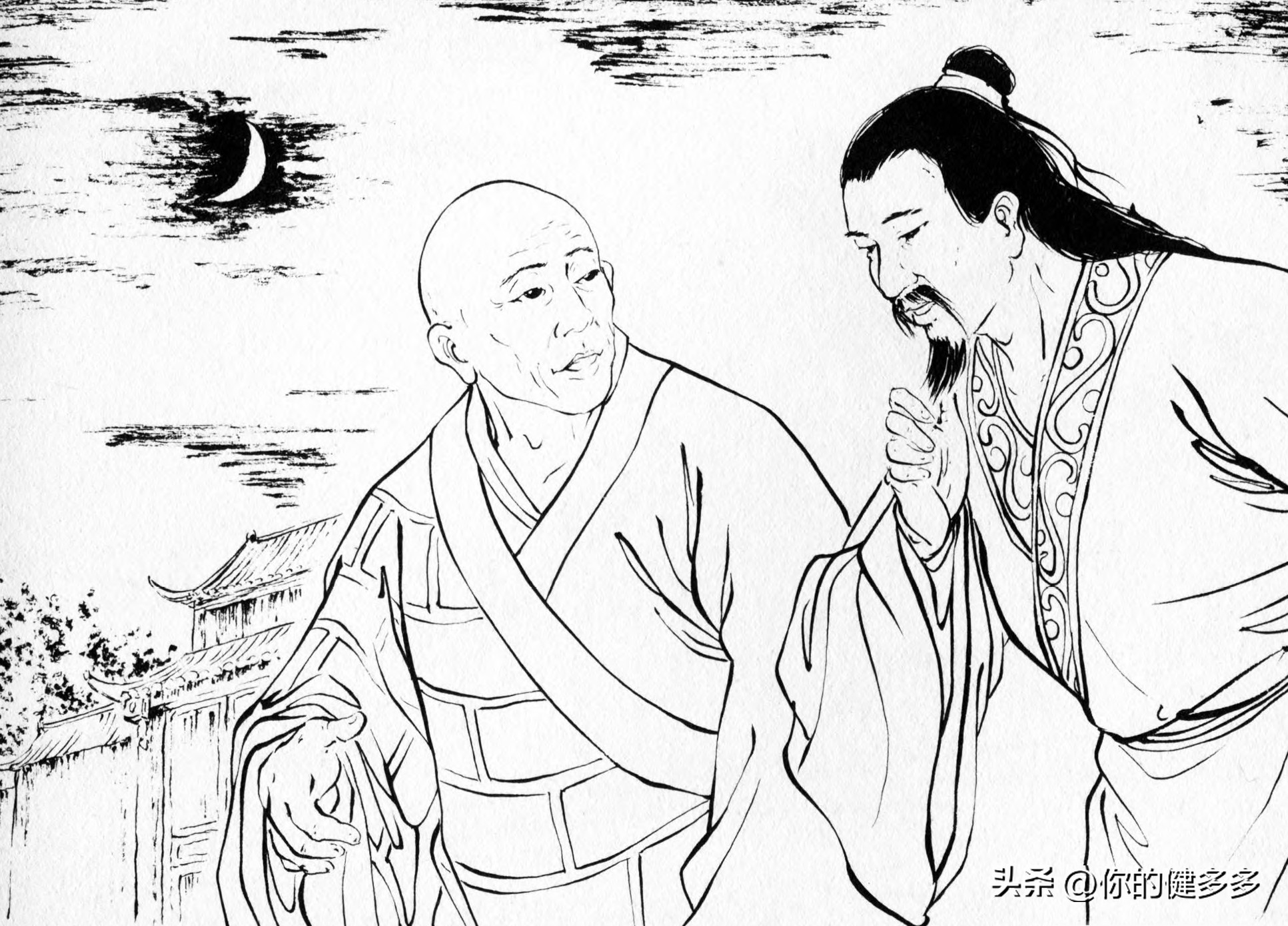 民间故事男子守灵躲过一劫,民间真实故事和尚丢银子