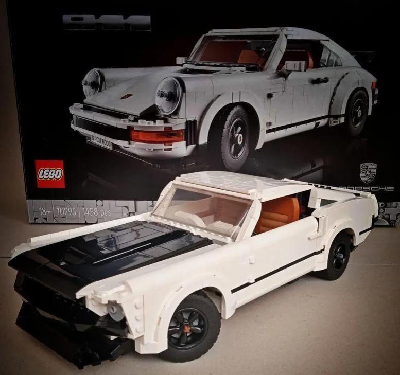 乐高保时捷911赛道版细节图,乐高10295保时捷911