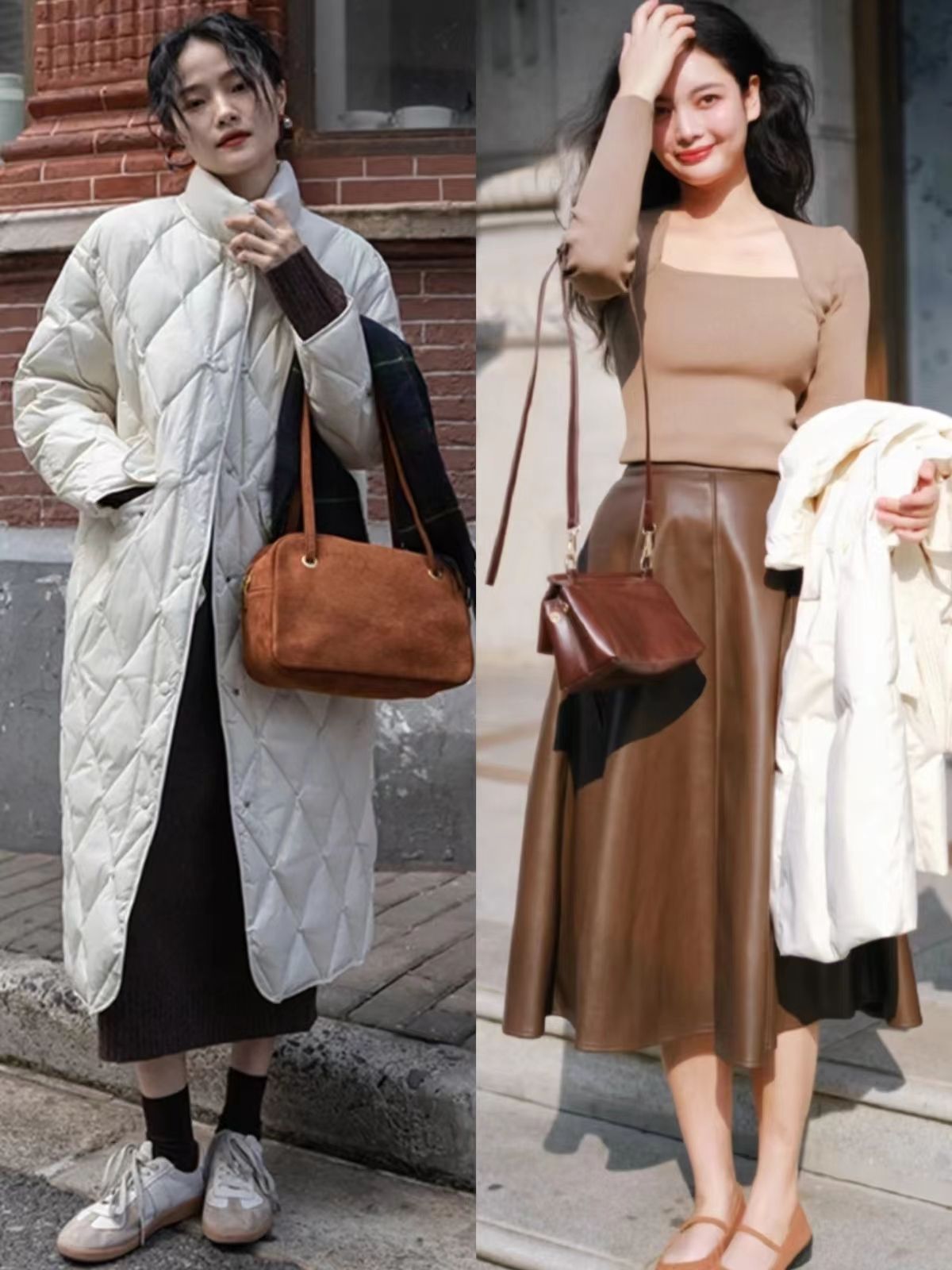 入冬了提醒你：不管穿羽绒服还是呢大衣，配“裙子”更洋气，快学