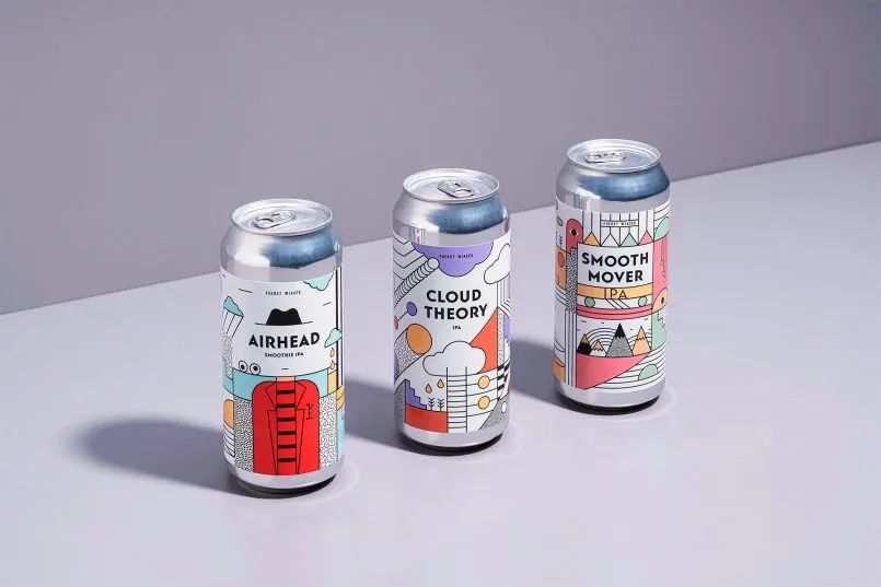 简约化酒包装设计图片,这些酒包装设计太上头了