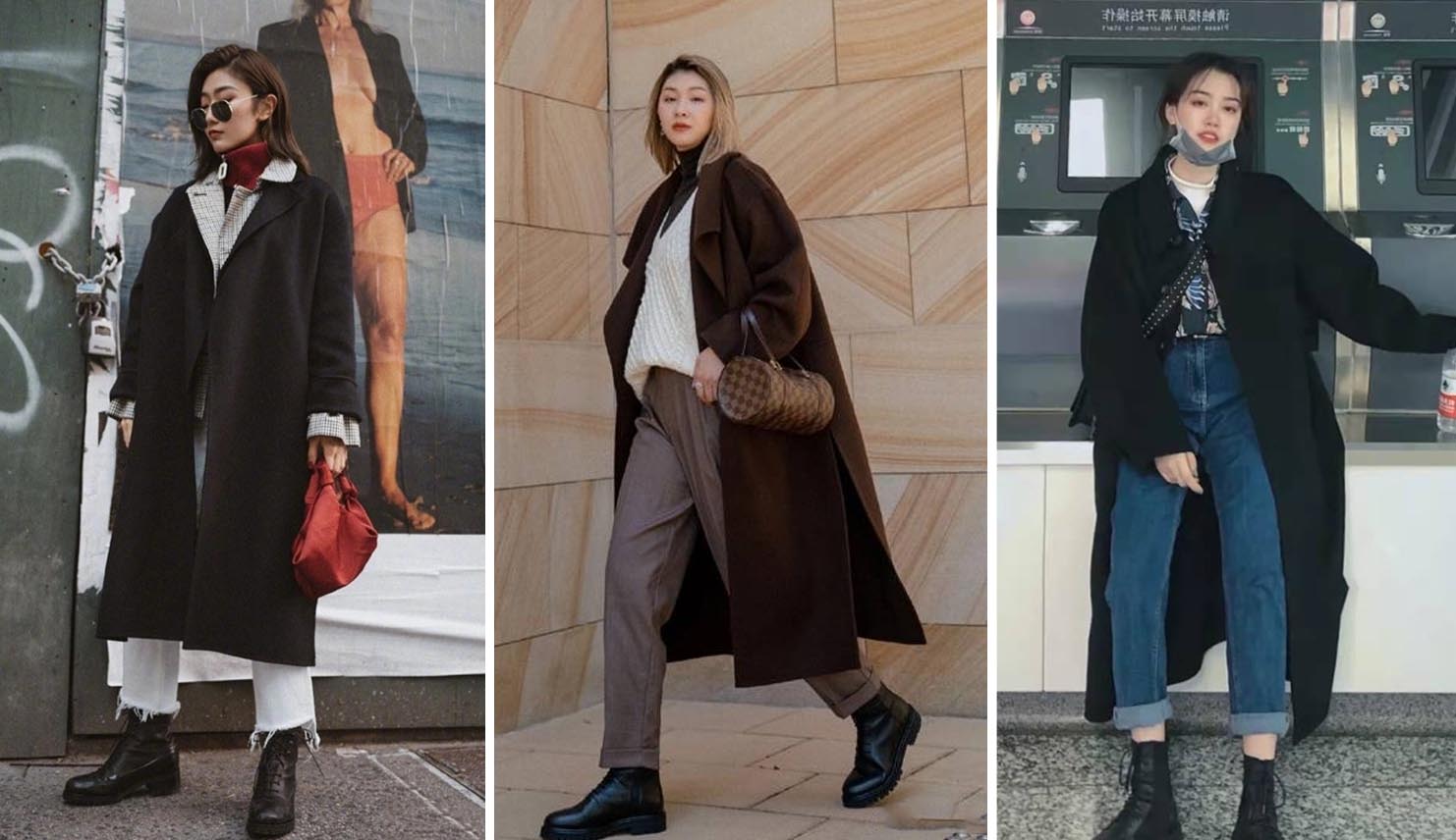 今年又火了种穿法：“萝卜裤+马丁靴”，超显腿长，小个子穿飒美