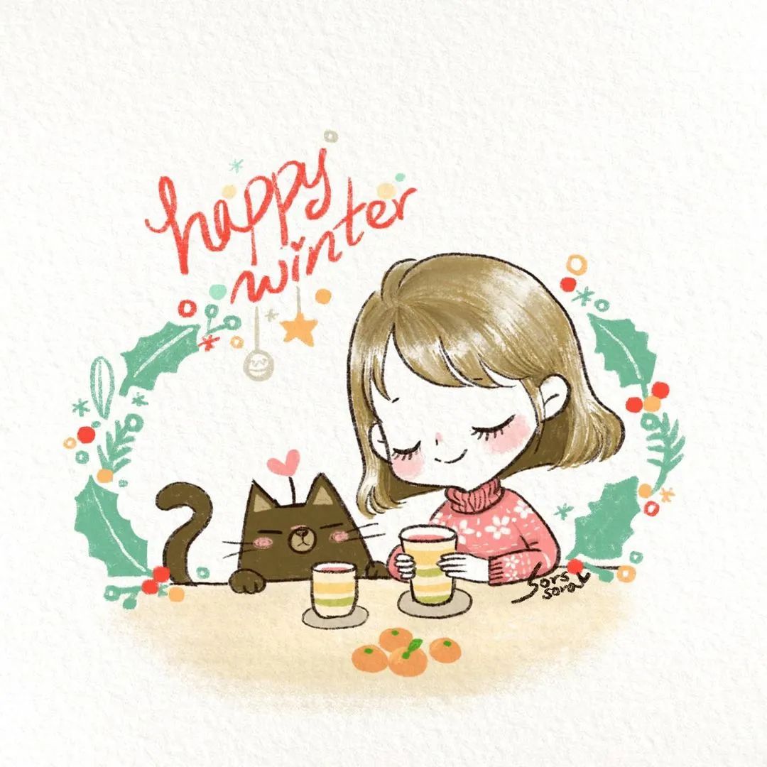 彩铅绘画7-15岁简笔画可爱又简单,可爱彩铅简笔画简单的少女