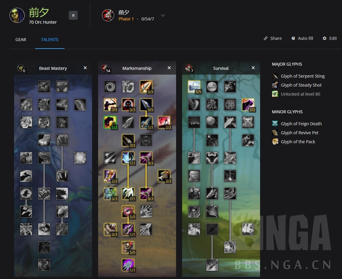 魔兽世界wlk生存猎人pve天赋,魔兽世界怀旧服WLK猎人攻略