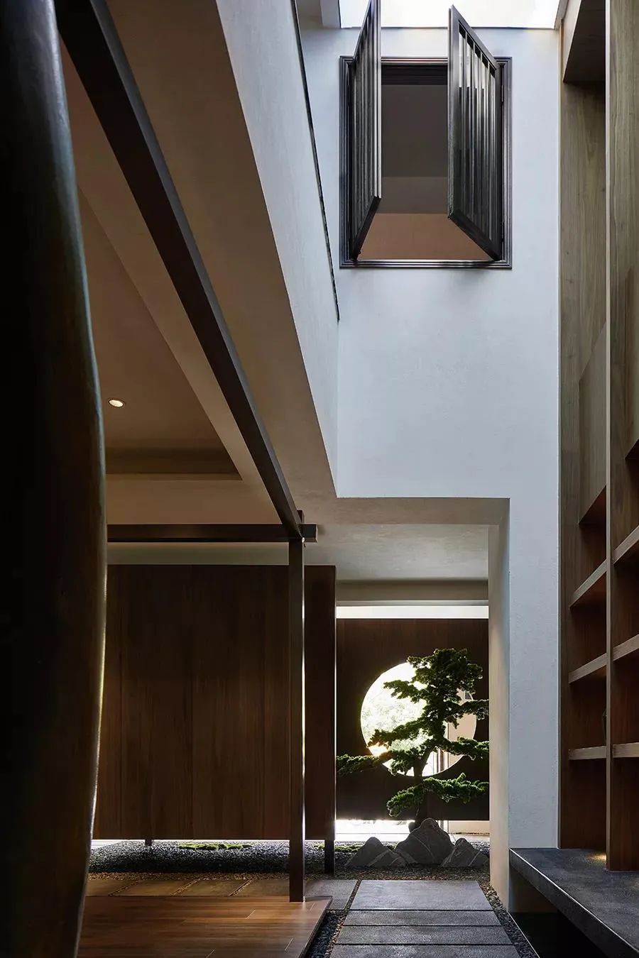 江南风园林中式餐厅设计方案,餐饮空间设计现代新中式