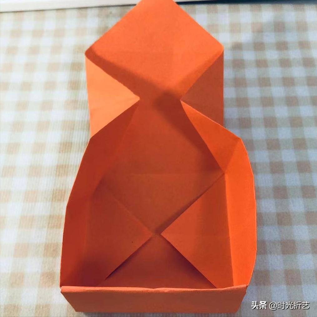 手工折纸纸盒抽抽乐,折纸纸盒教程