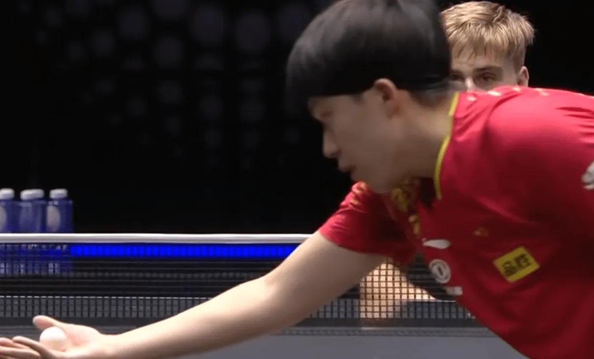 王楚钦战胜莫雷加德全集,王楚钦对战莫雷加德名场面