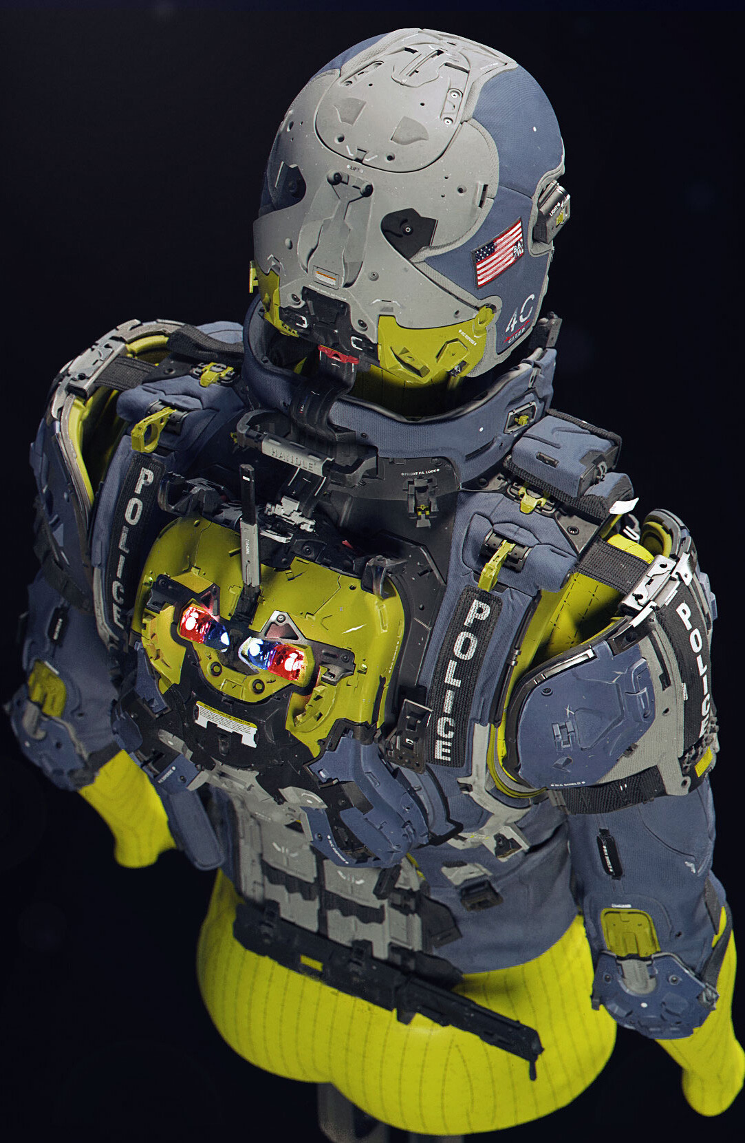 COOL!令人叹为观止的精密机甲穿戴设备｜设计师mikenash作品欣赏