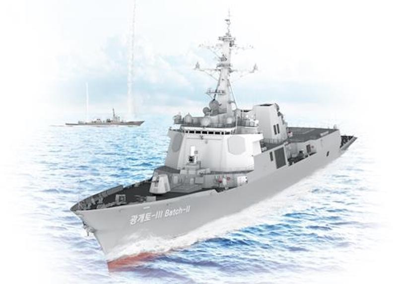 正祖大王号与055大小对比图,韩国新一代13000吨级主力驱逐舰