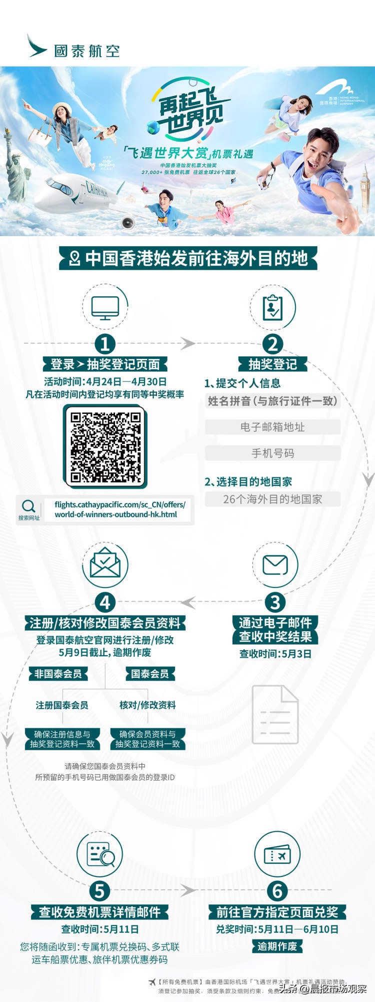国泰航空送11万余张机票,国泰航空飞遇世界大赏机票礼遇
