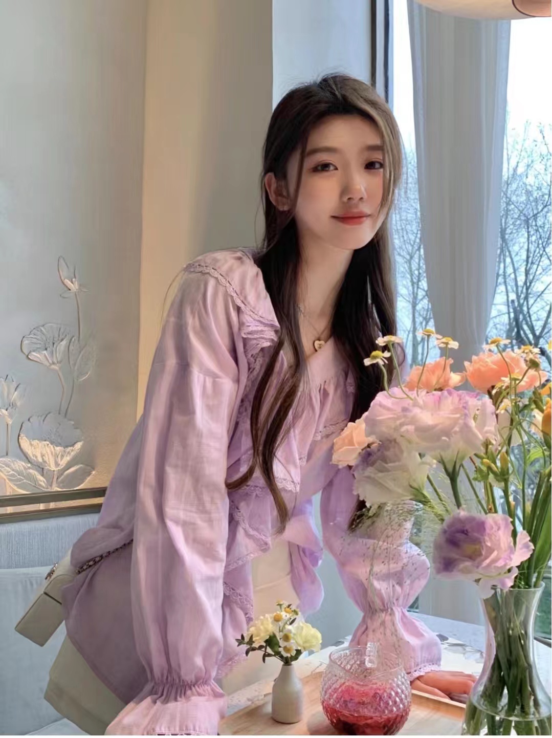 紫色衣服怎么搭配少女更有时尚感,紫色衣服搭配全过程