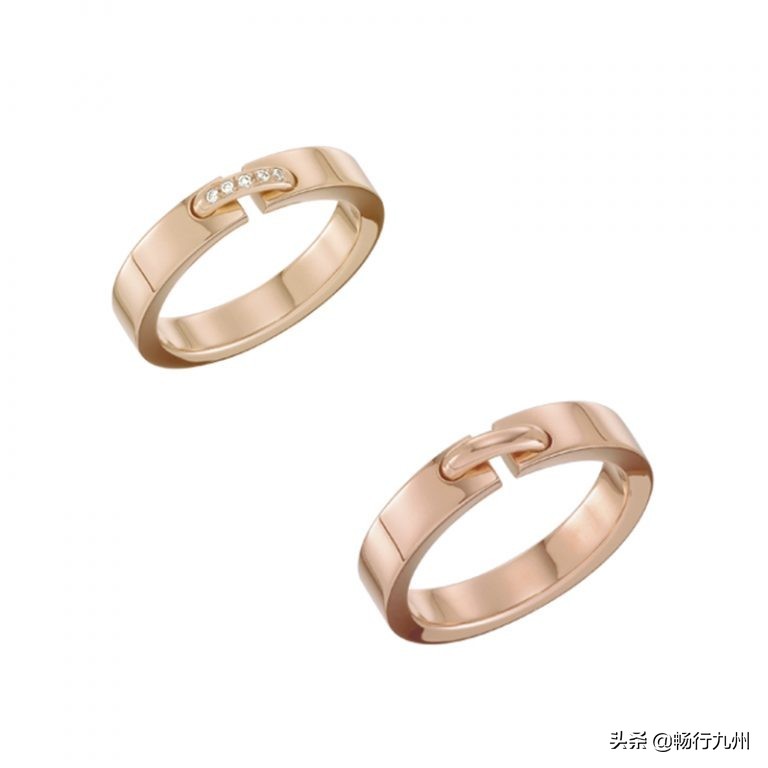 朴信惠婚戒,极简钻石对戒