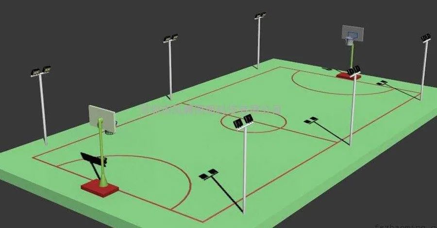 户外球场灯光照明设计方案,景观设计球场设计