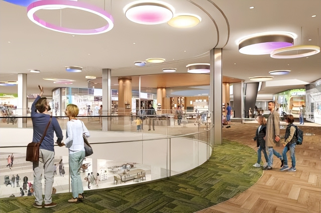 天津北辰王府井购物中心装修工程,天津购物中心商业空间设计