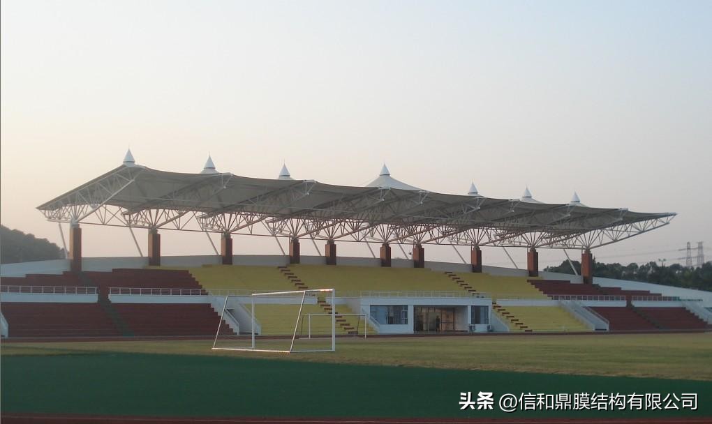 湖北体育场膜结构看台定做,武汉定做膜结构体育看台案例