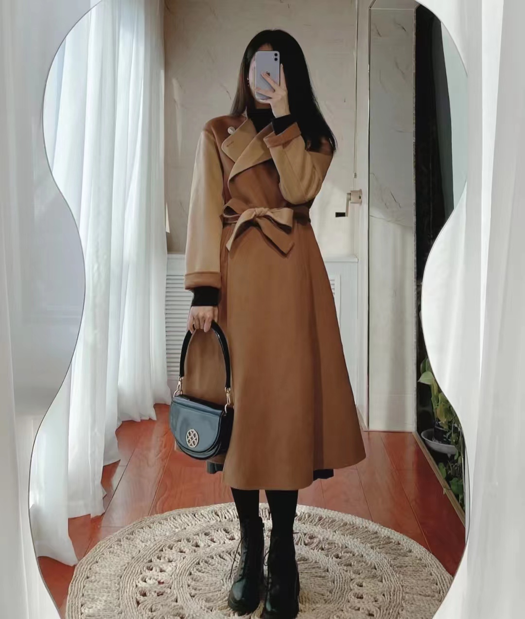 19套长款大衣内搭推荐,层次分明显高显瘦