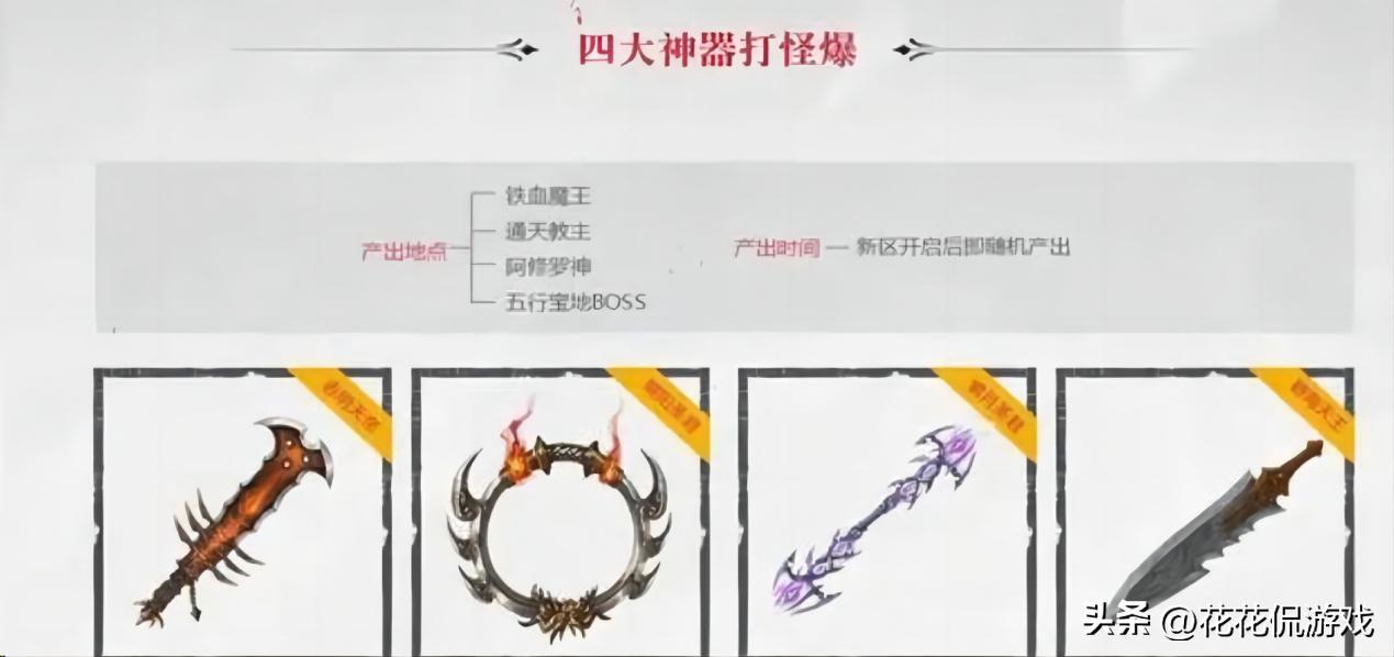 传奇世界八大神器,传奇世界四大神器哪个好