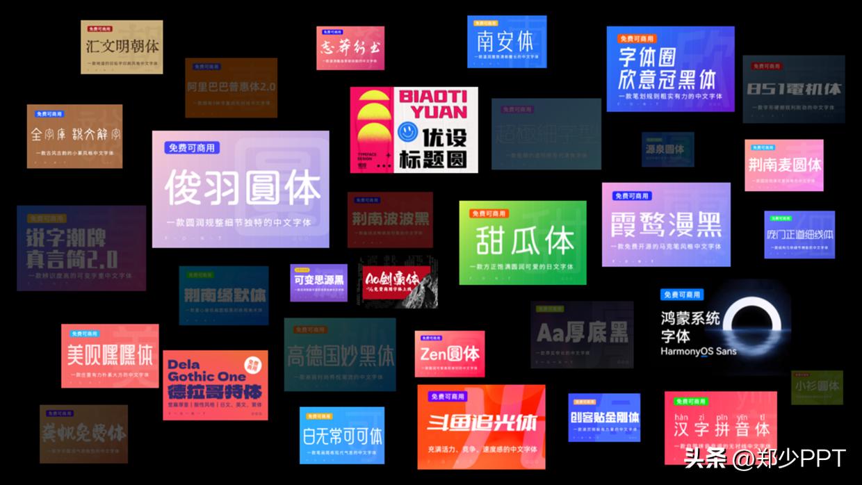 下载免费商用字体的网站,免费可商用字体ppt