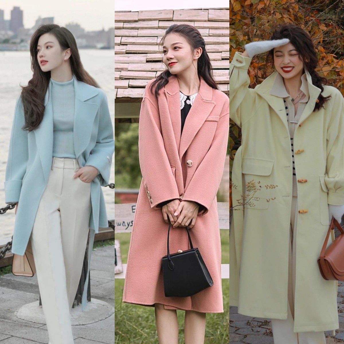 今年大衣流行色,老气的黑色短款大衣