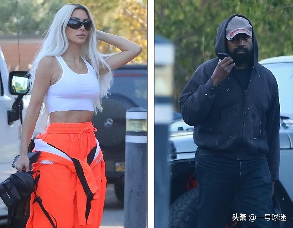 卡戴珊出街视频,41岁卡戴珊罕见陪儿子踢球