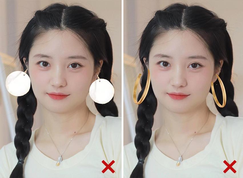 不知道自己的脸型适合戴哪种款式,长脸型耳环项链配饰