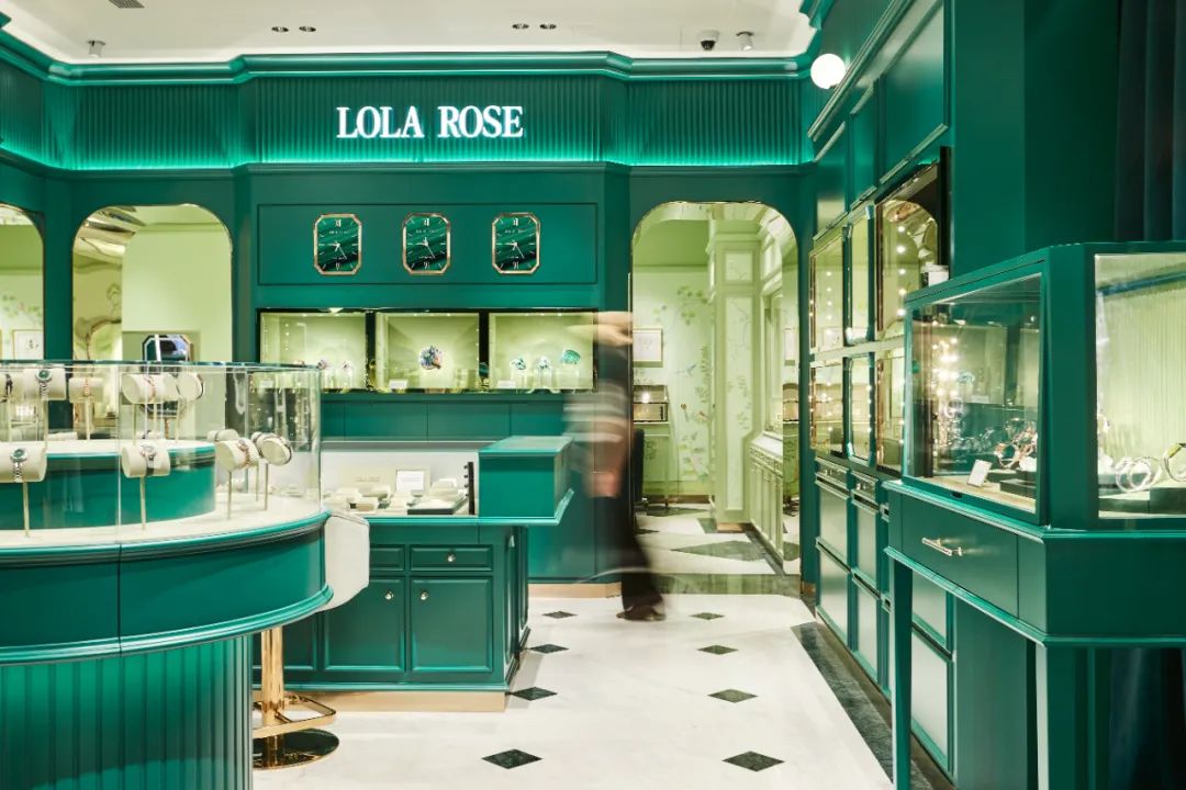 lolarose小绿表,英国进口lolarose欧美腕表