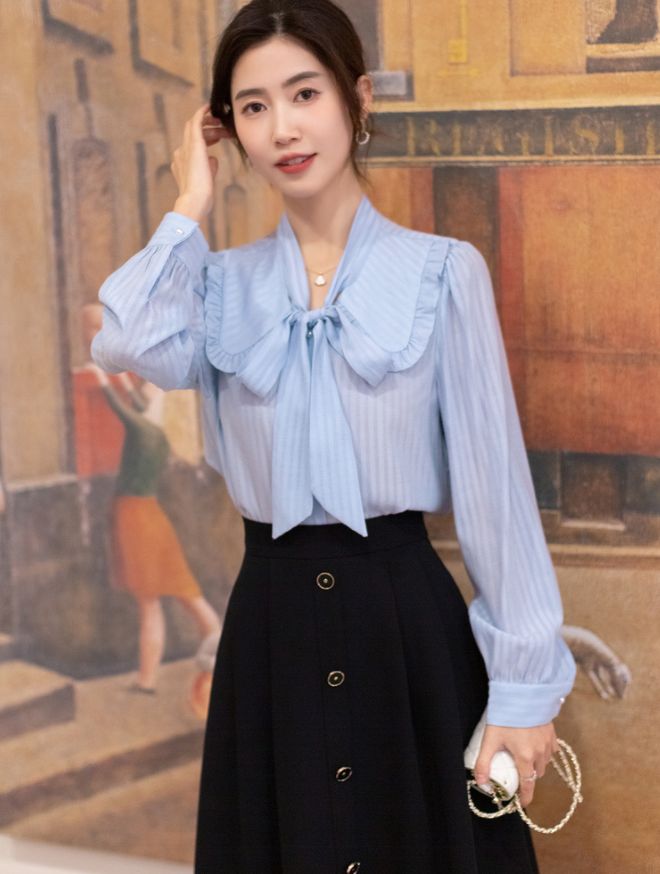 衬衫除了基础款还有啥,一字领衬衫搭什么裙子好看