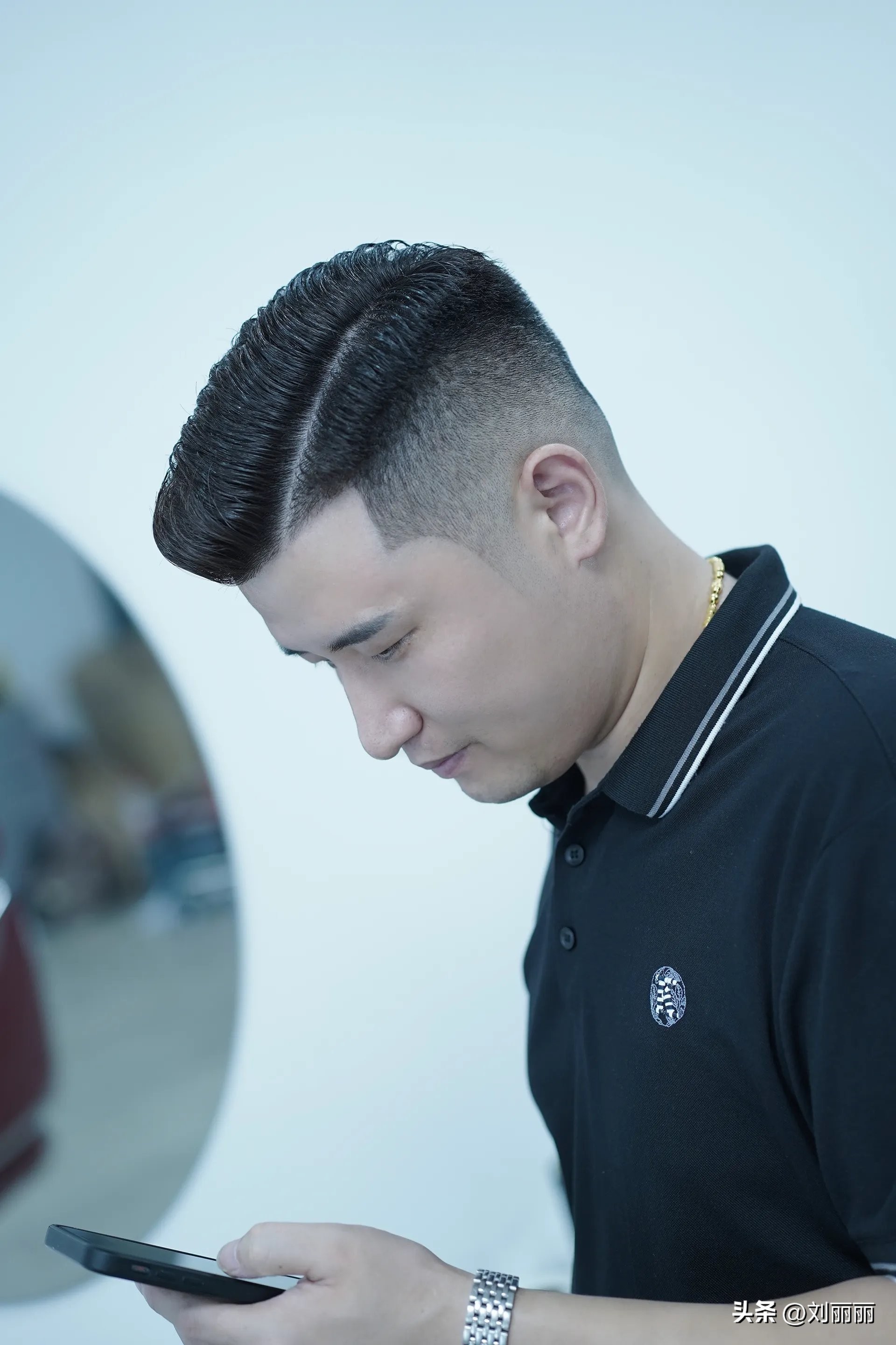 新潮发型三七背头,新潮发型图片大全